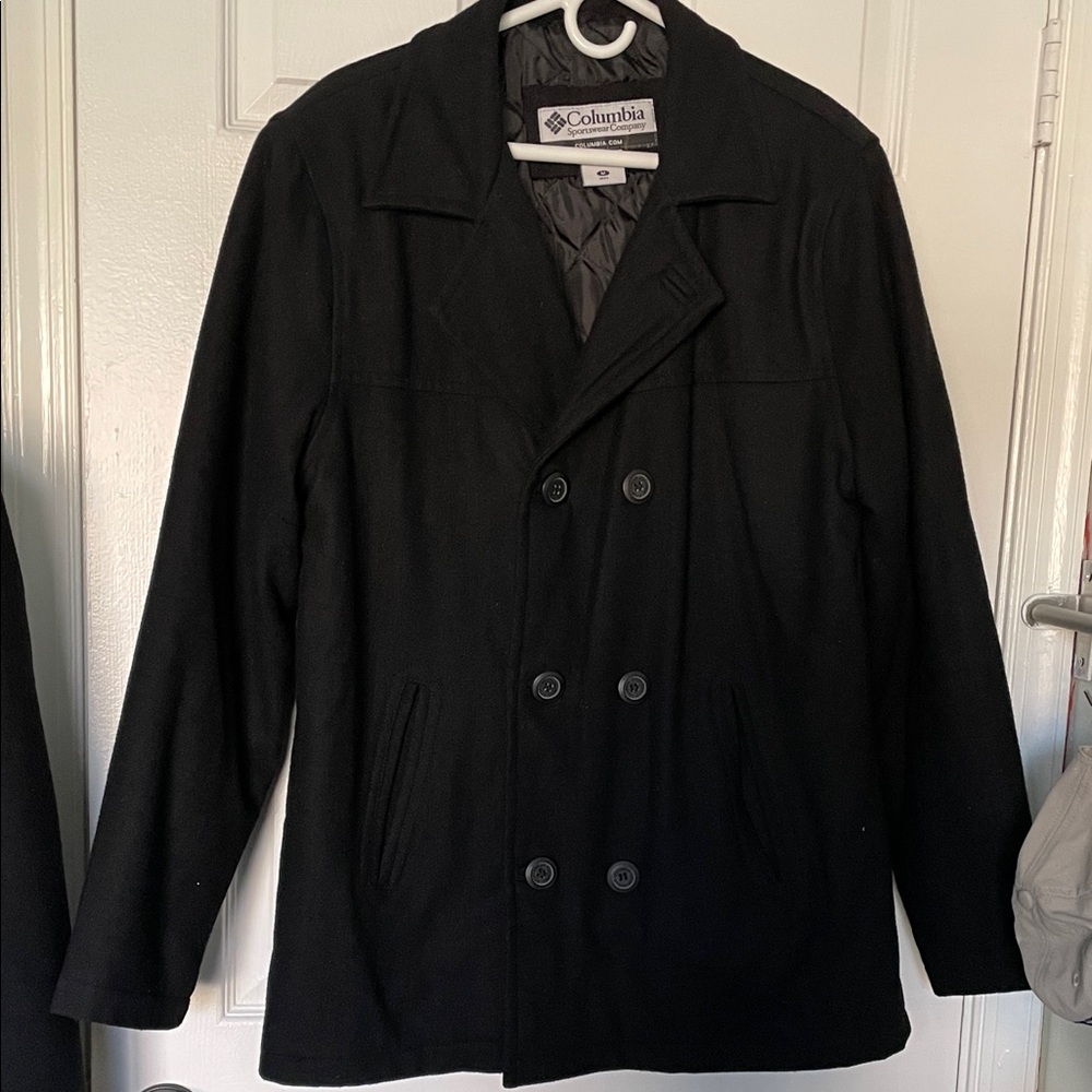 Columbia Men's Classic Black Pea Coat